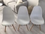modern restaurant and family dining table set with imported chairs, event table set, coffee shop table set, kitchen dining table set, cafe table and chairs set, small party table set, high quality chairs made of plastic and wooden material