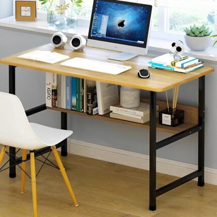 home study table, office work table, student study desk, bedroom study table, small room desk, apartment office desk, work from home table, large surface desk, strong metal legs desk, durable office table, space saving study desk, multipurpose table